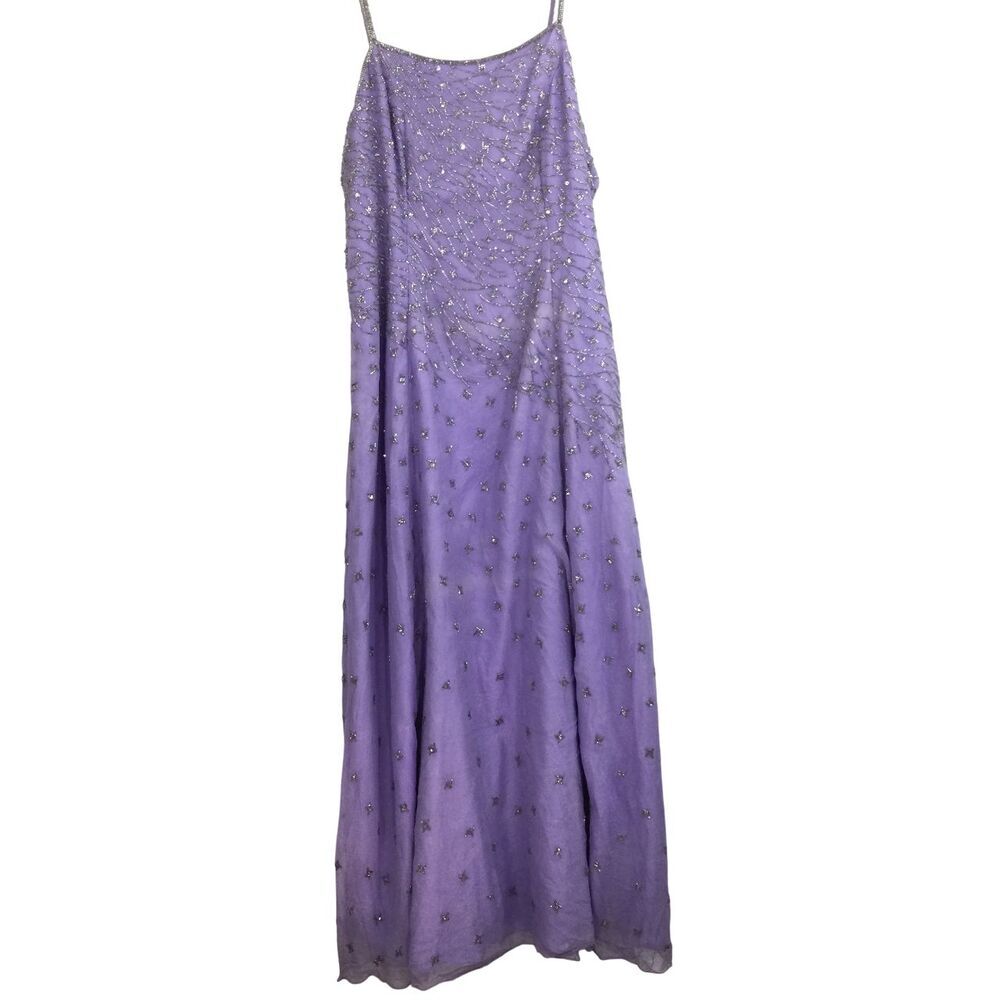 Scala Womens Beeta Grover Silk Sequin Beaded Maxi… - image 1